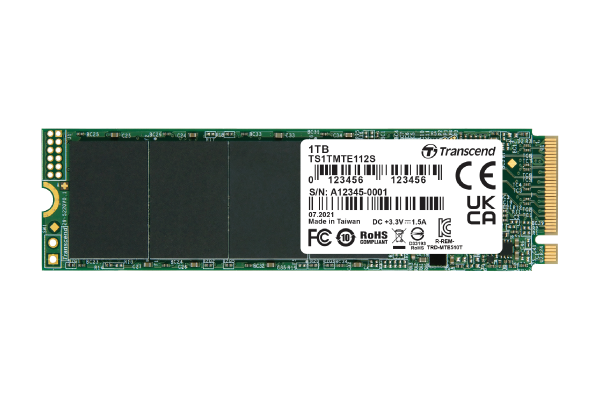 Накопитель SSD M.2 256 GB Transcend MTE110S (TS256GMTE110S) Retail (1600 МБ/сек, 800 МБ/сек, write: 95000 IOPS, PCI-Express 4x rev.3.0 (NVMe 1.2), 3D 