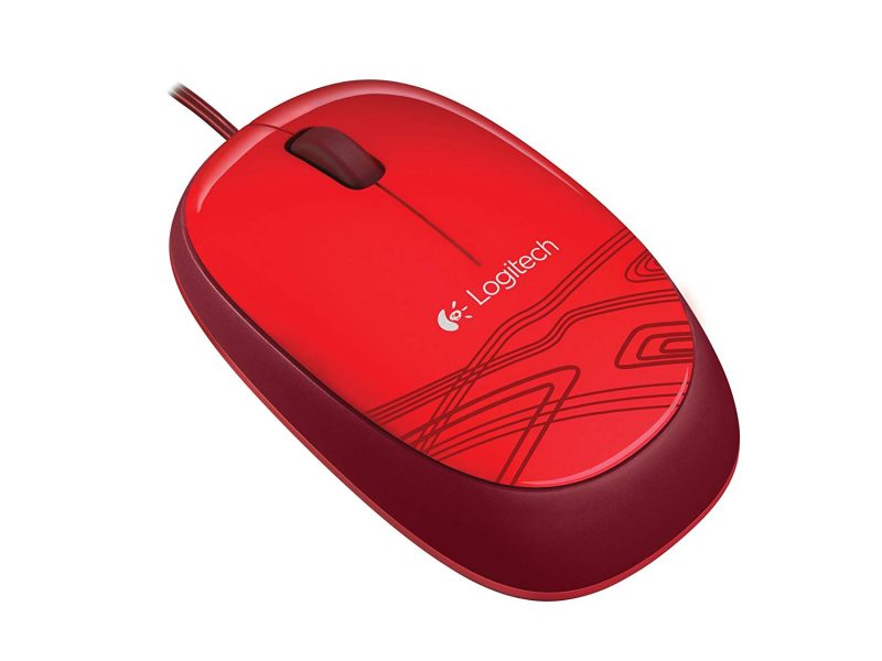 Мышь Logitech M105 Precision Corded Mouse Red (красный, USB, оптика, 1000 dpi, 3 кл., 1.45 м, симметричный дизайн) [ 910-002945 ]