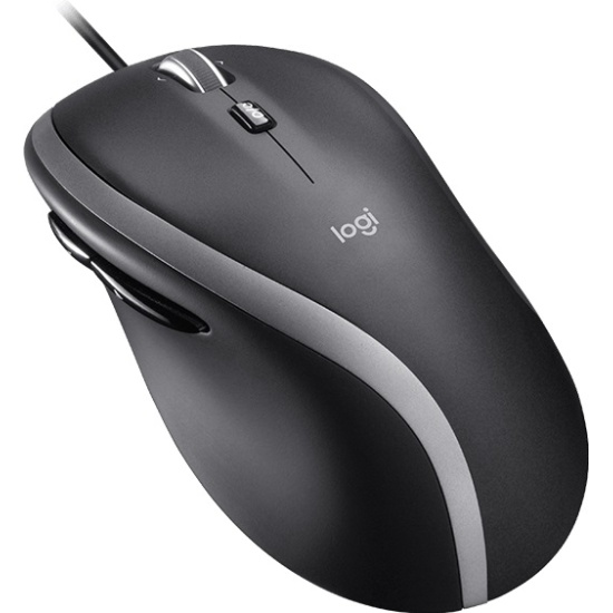 Мышь Logitech M500s ADVANCED Corded Mouse (черно-серебристый, USB, лазер, 4000 dpi, 7 кл., 1.8 м, эргономичный дизайн под правую руку) [ 910-005784 ]