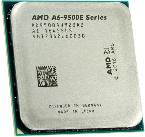Уцененный товар Процессор AMD APU A6 9500E OEM (S - AM4, к-во ядер: 2, потоков: 2, 28 nm, Bristol Ridge, 3.0 GHz, Turbo: 3.4 GHz, L2: 1MB, графическое