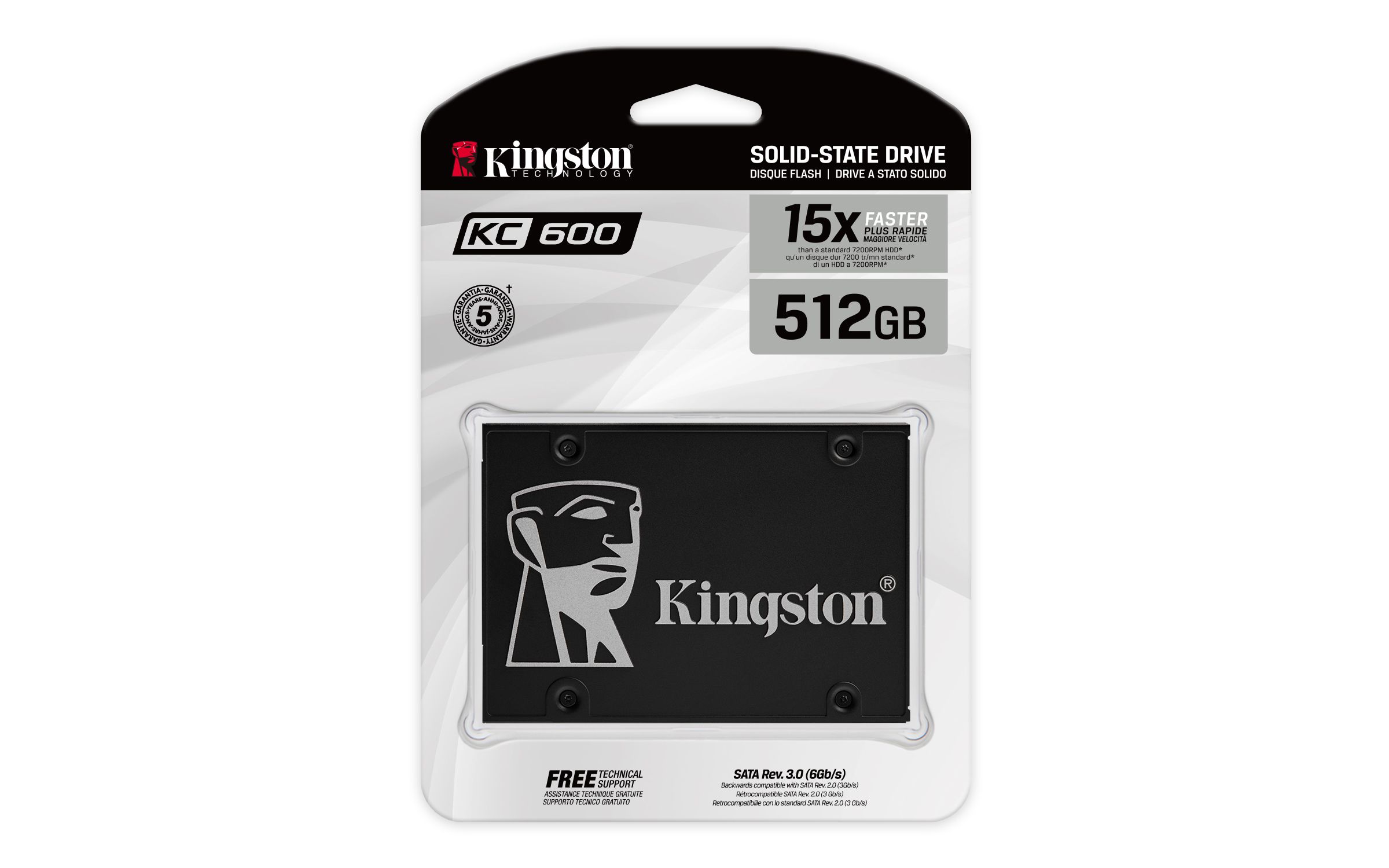 Твердотельный накопитель Kingston KC600 SKC600/512G