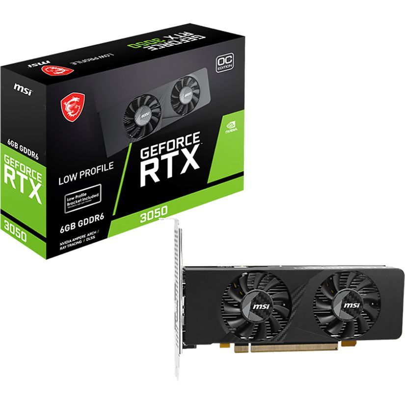Видеокарта MSI GeForce RTX 3050 LP E 6G OC