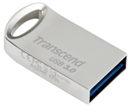 Флэш-накопитель 64 GB Transcend JetFlash 710 (серебристый, сталь, 24 MB/s 90 MB/s 22x12x6 мм, микроформат, TLC-память, USB 3.0 Type-A) [ TS64GJF710S ]