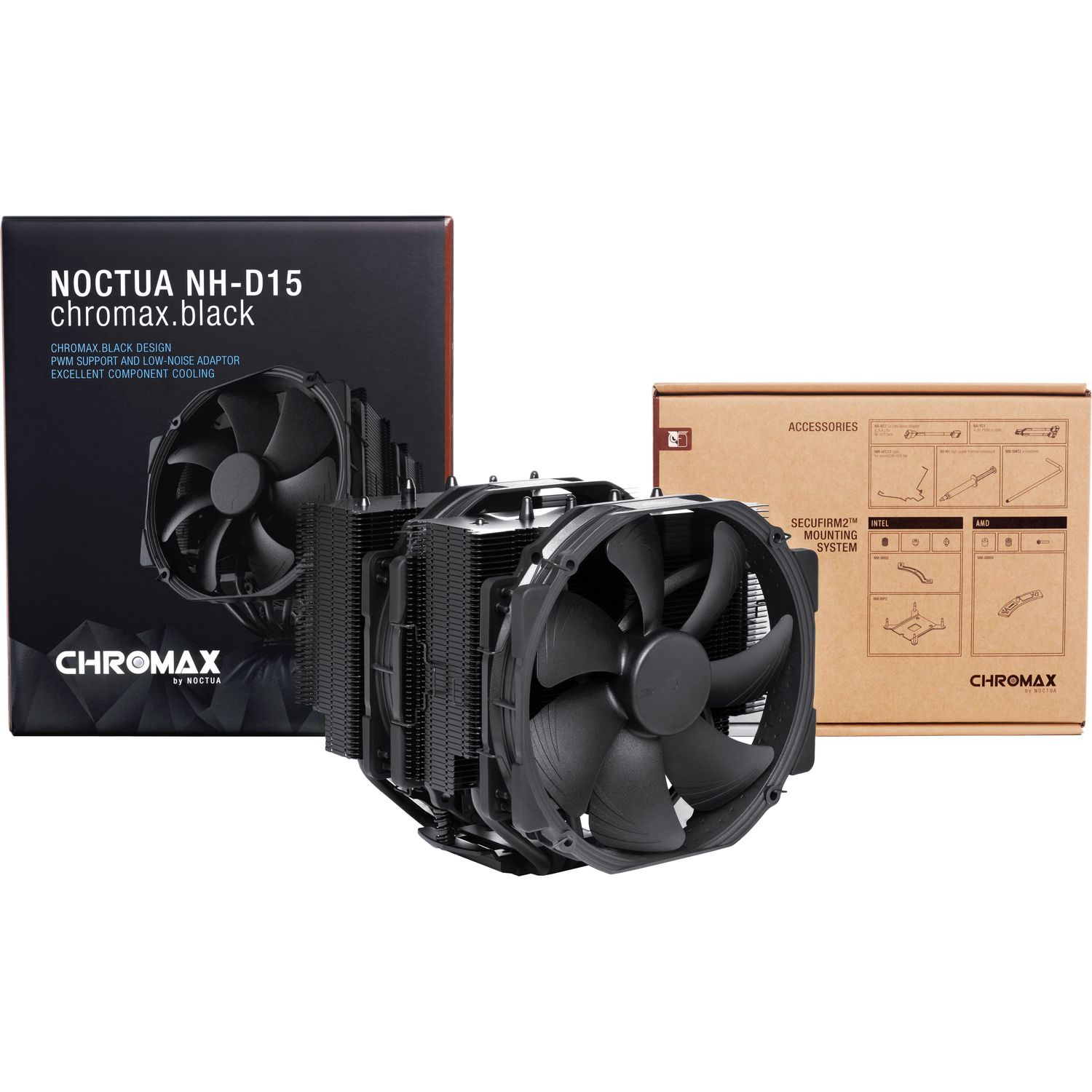 Кулер для процессора Noctua NH-D15 chromax.black